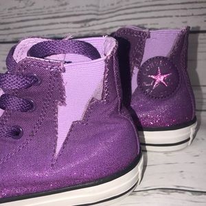 Girls Converse Purple Lightning-Size 13